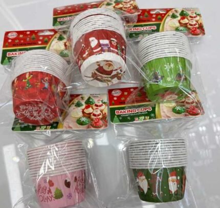 karácsonyi muffin papír 5x4cm 12db